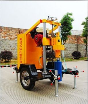 点击查看详细信息<br>标题：HZ-20型拖挂式13马力本田电启动混凝土钻孔取芯机 阅读次数：2514